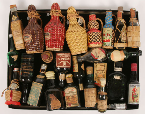 Twenty plus miniature wine bottles  4ebc6