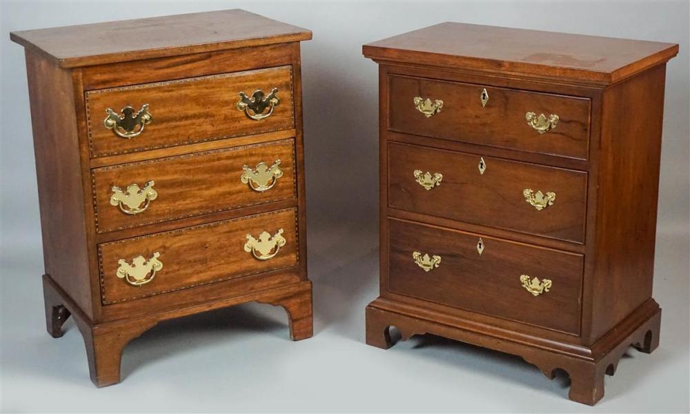 DIMINUTIVE GEORGE III STYLE INLAID MAHOGANY