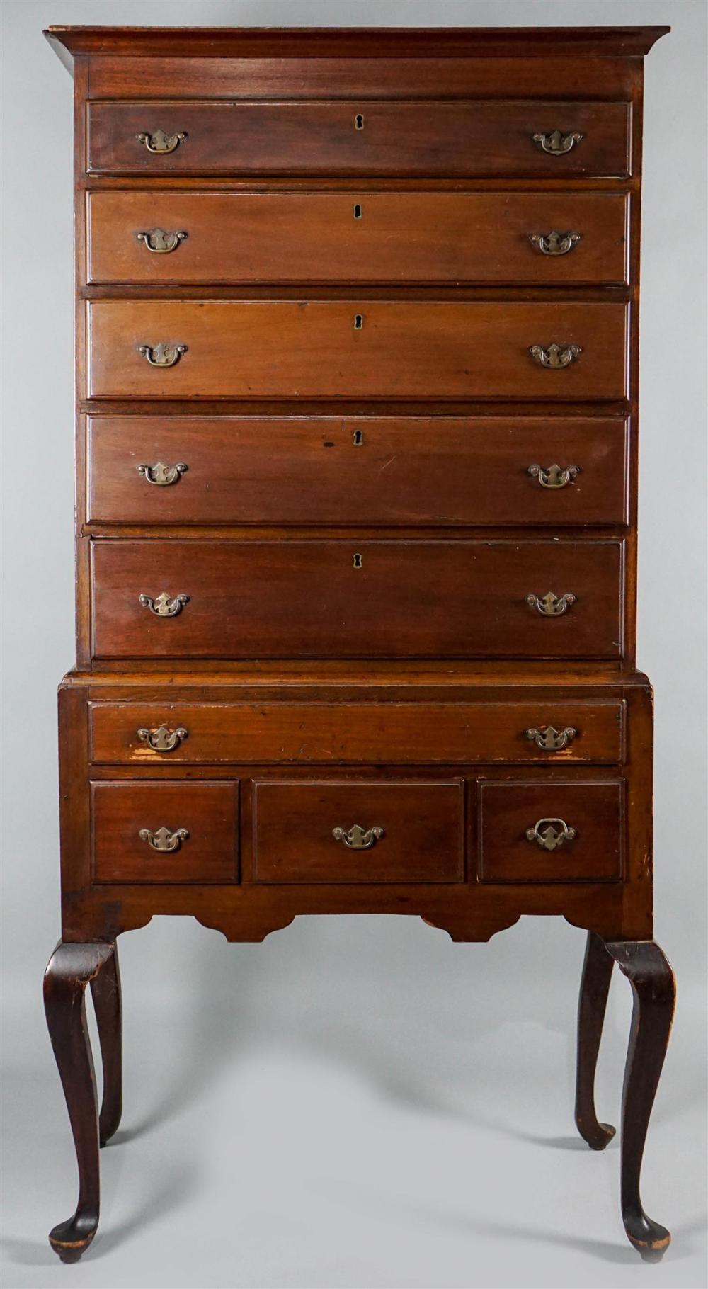 QUEEN ANNE STYLE STAINED WALNUT 3135d3