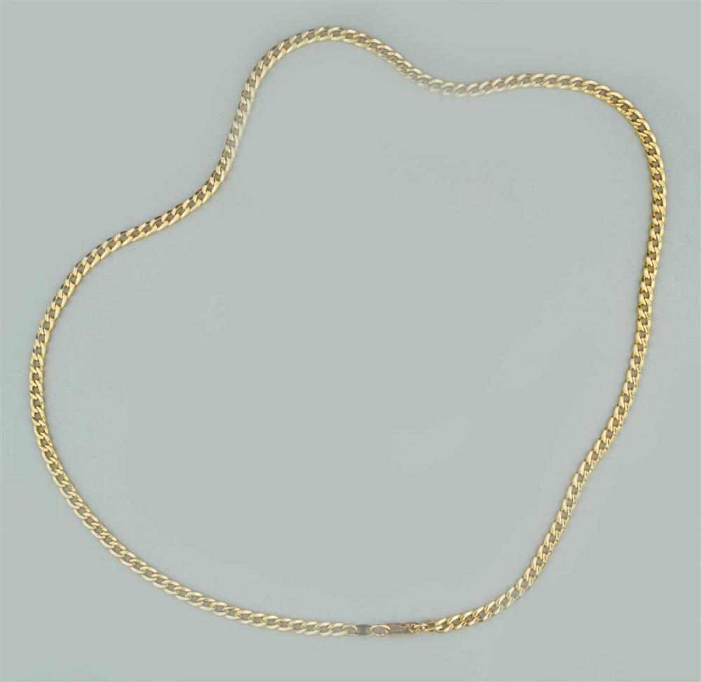 14K YELLOW GOLD OPEN CURB LINK