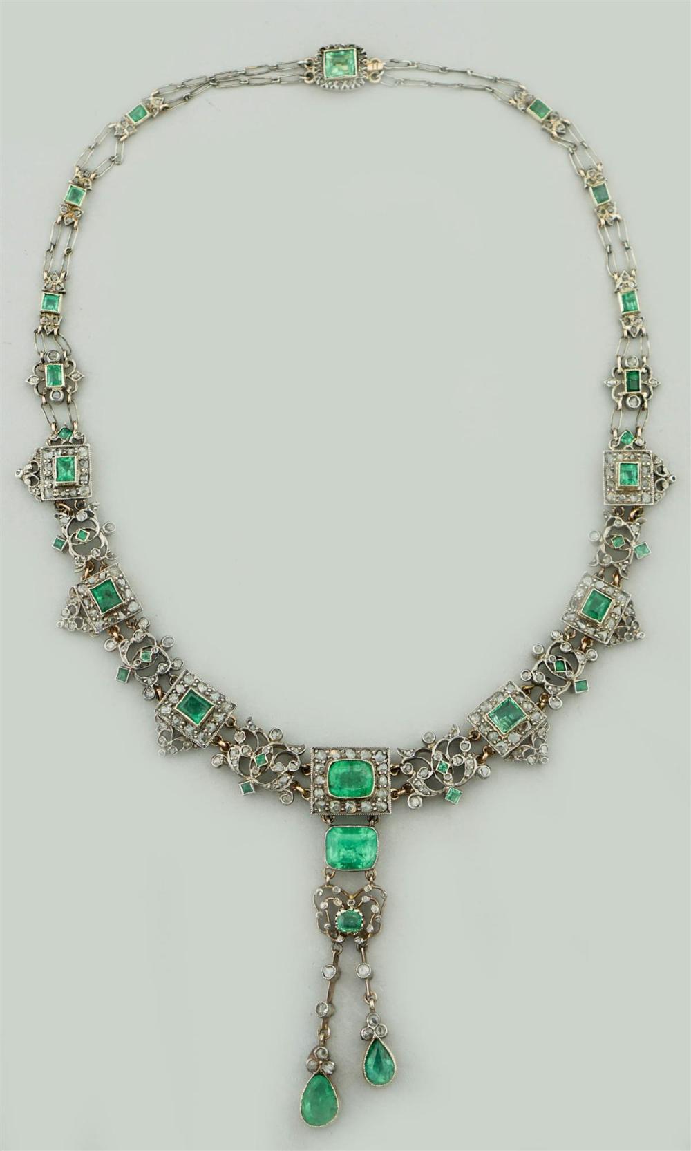 VINTAGE EMERALD DIAMOND AND 14K 3135f8