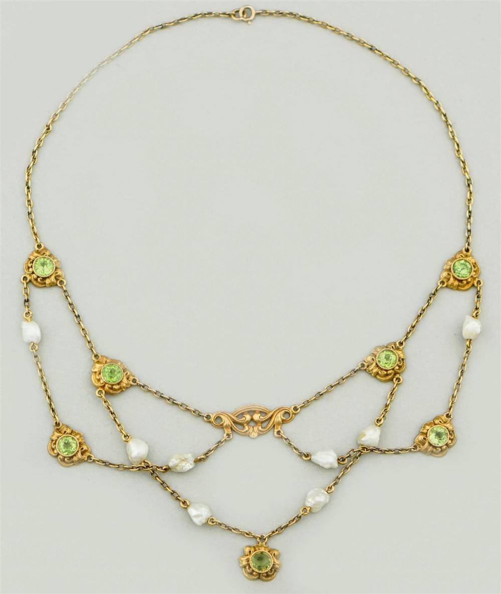 VINTAGE ART NOUVEAU 14K YELLOW 3135f9