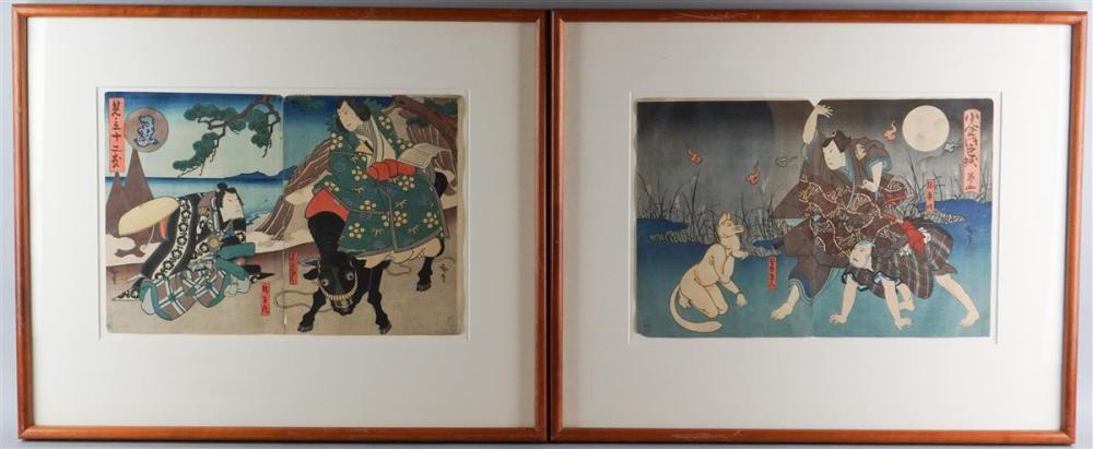 SIX JAPANESE OSAKA ACTOR PRINTS BY HIROSADA,