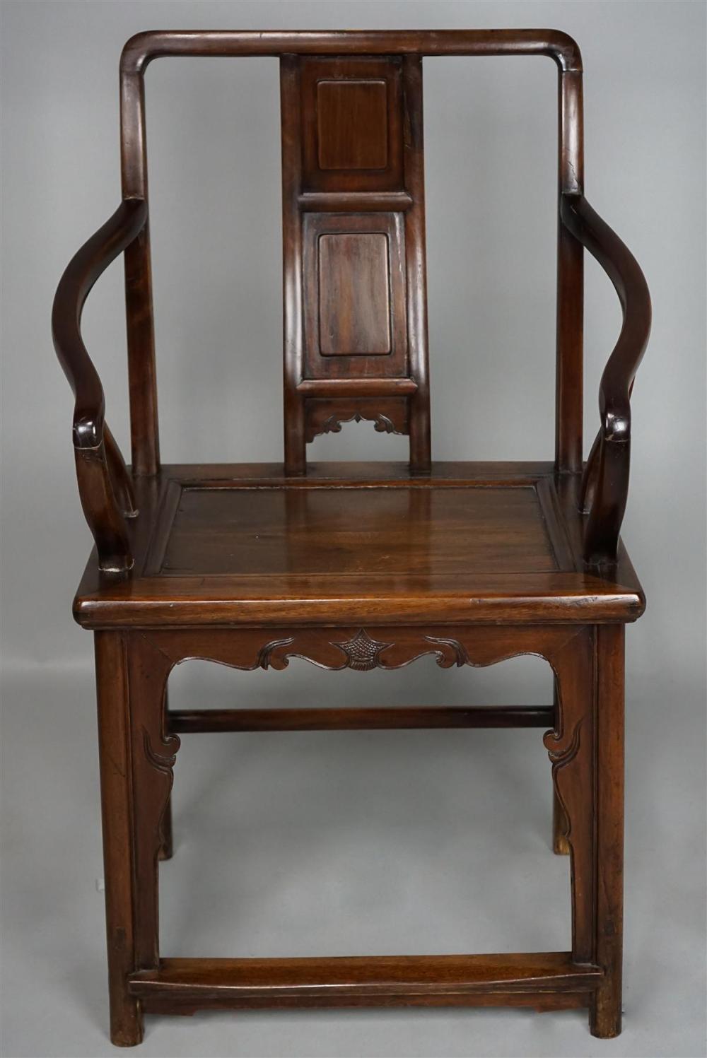 CHINESE HARDWOOD ARM CHAIRCHINESE