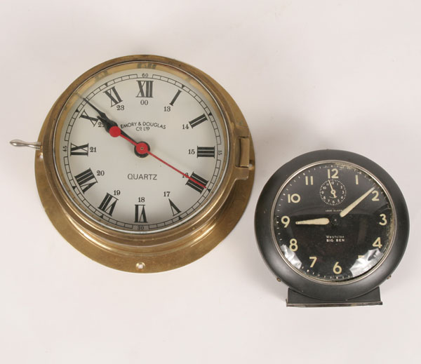 Wall mount maritime clock with