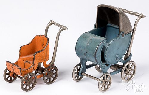 TWO KILGORE CAST IRON BABY CARRIAGETwo 313734