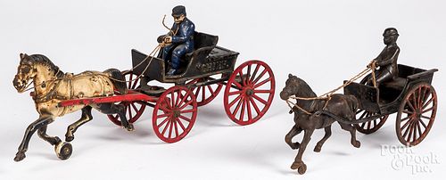 CAST IRON HORSE DRAWN DOCTOR'S