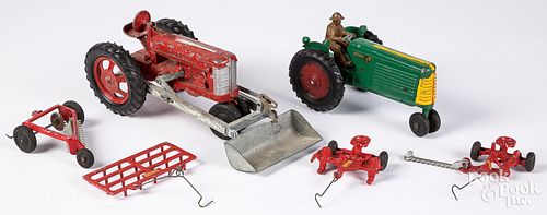 TWO FARM TRACTORSTwo farm tractors  31374a