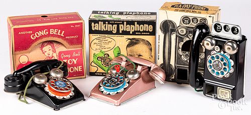THREE BOXED GONG BELL TOYSThree