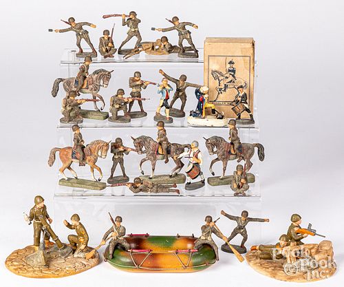 GROUP OF COMPOSITION PLAY FIGURES  313786