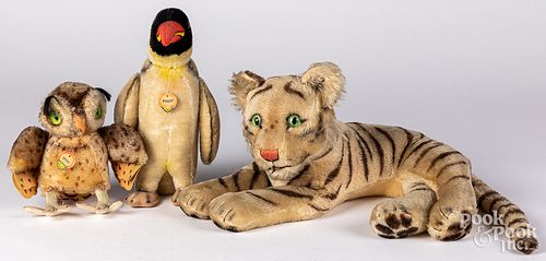 THREE STEIFF PLUSH ANIMALSThree