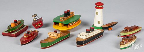 GROUP OF WOOD TILLICUM BOATS AND 31379e