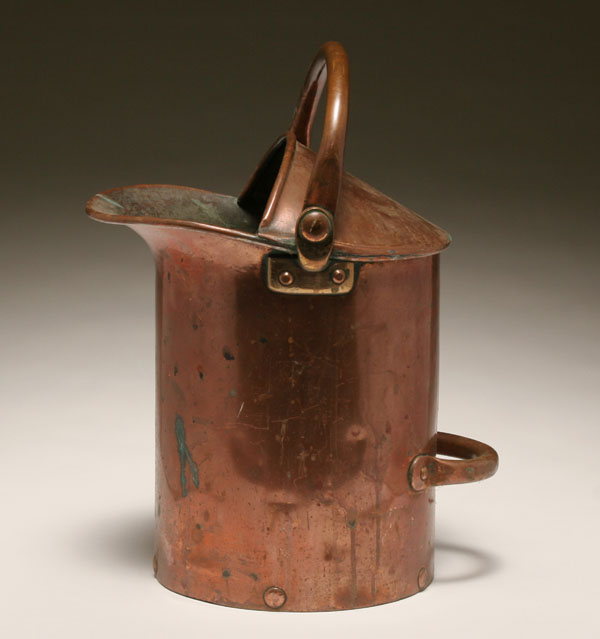 Large early copper can/pail with