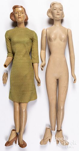 TWO COMPOSITION MANNEQUINS Two 313803