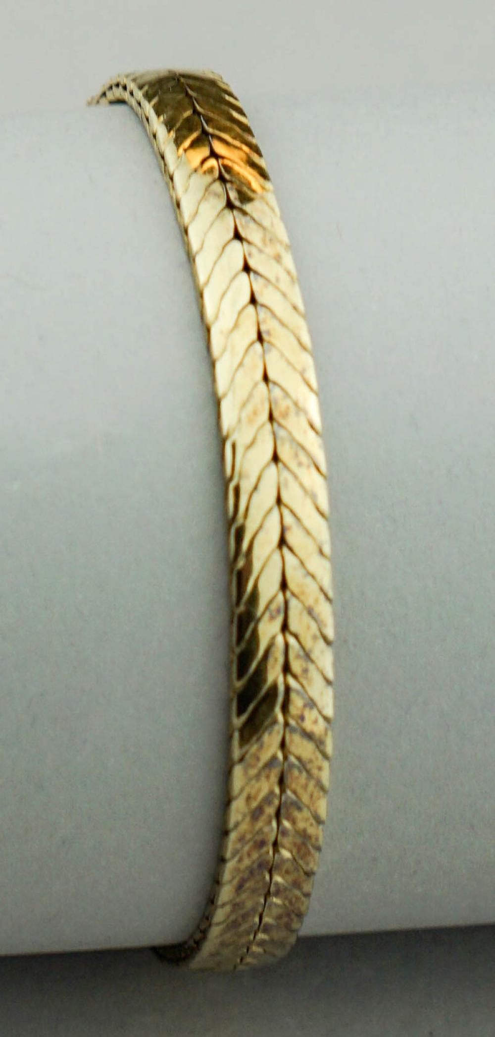 14K YELLOW GOLD FOXTAIL LINK BRACELET14K 313838