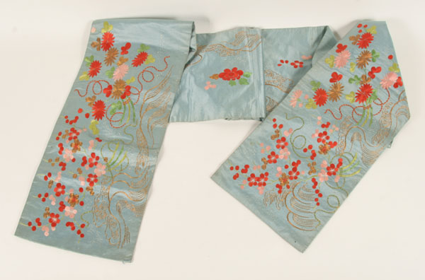 Japanese obi silk tapestry sash  4ec09