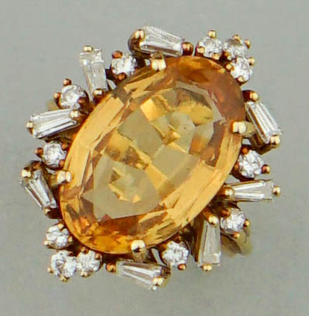 18K YELLOW GOLD PRECIOUS TOPAZ