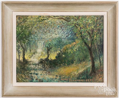 HENRY SHARADIN OIL ON CANVAS LANDSCAPEHenry 3138db