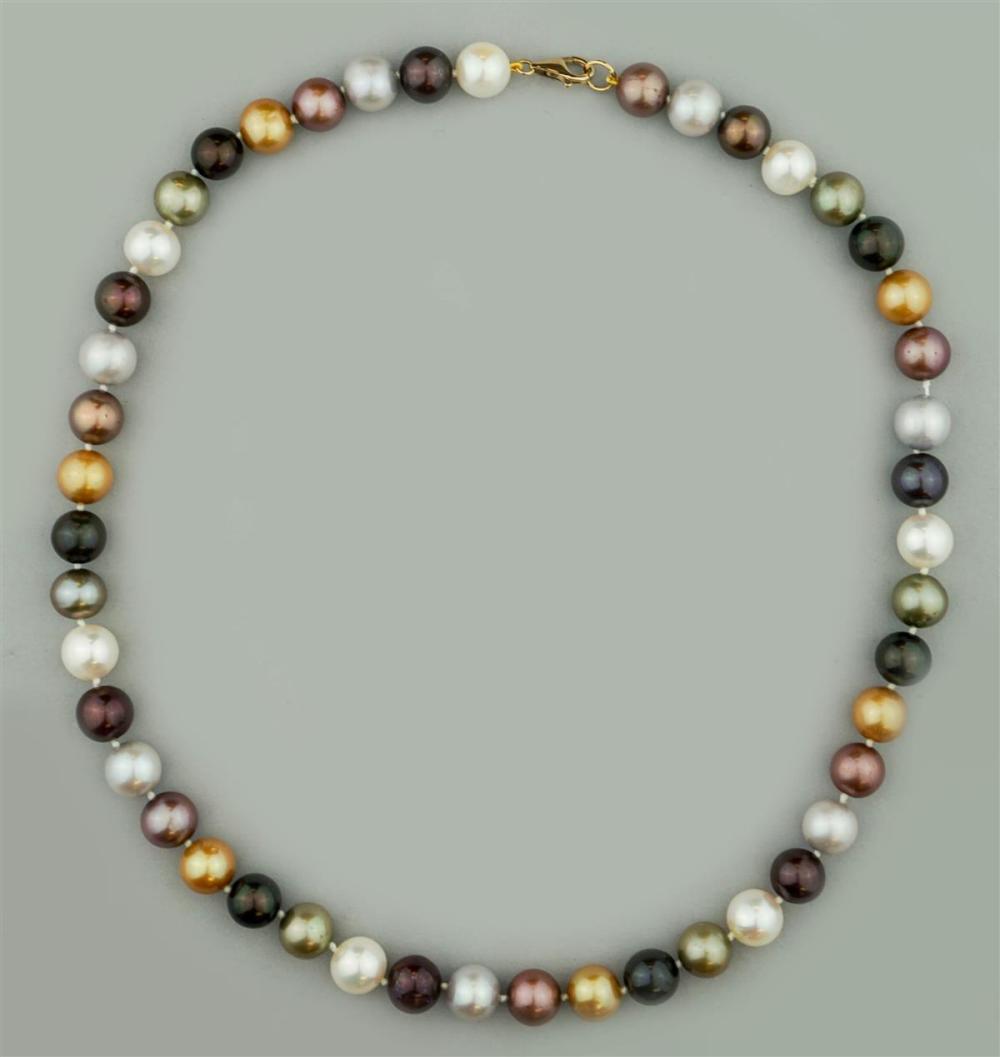 MULTI COLOR FRESHWATER PEARL NECKLACEMULTI COLOR 313902