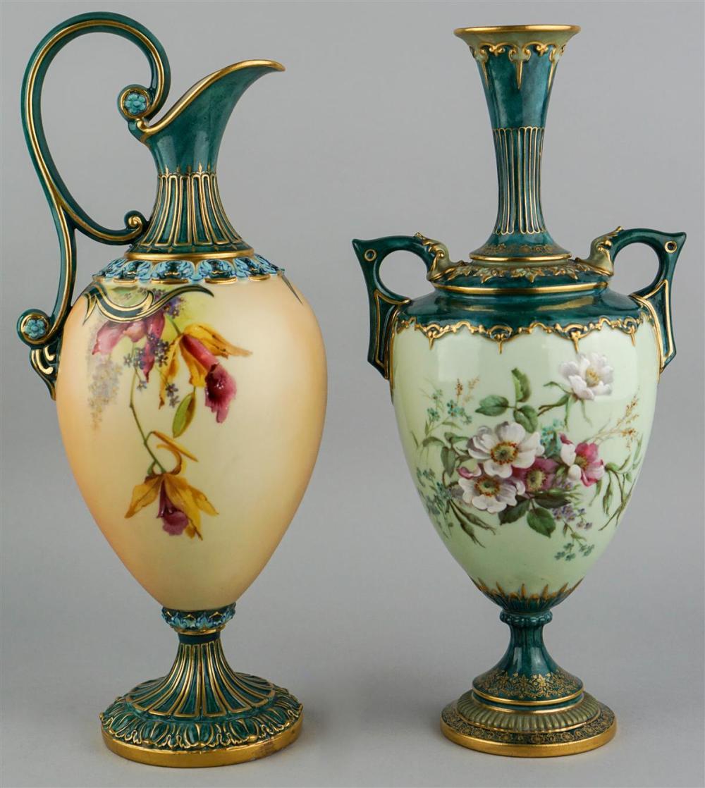 ROYAL WORCESTER FLORAL DECORATED 3139bf