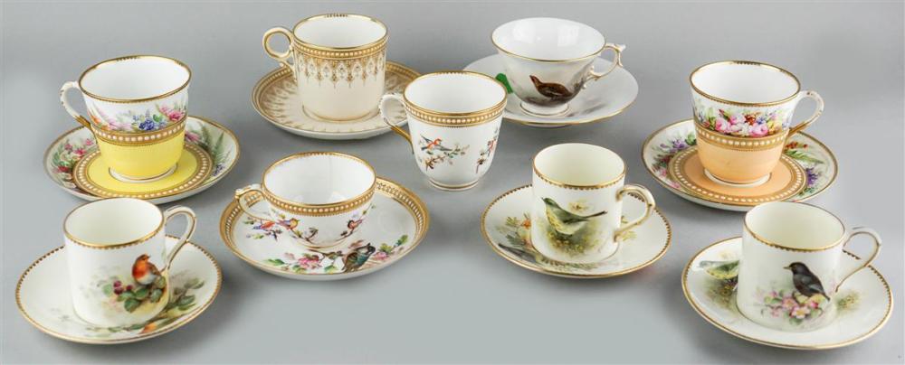 GROUP OF ROYAL WORCESTER CUPS AND
