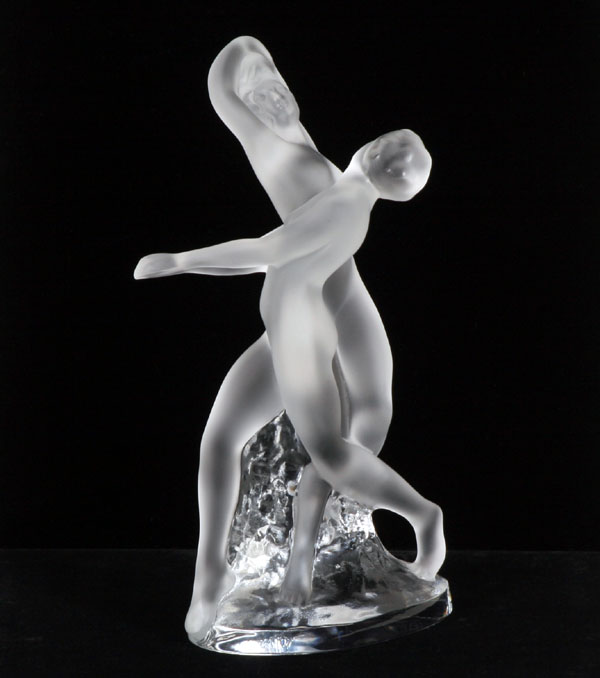 Lalique, "Deux Danseuses", frosted