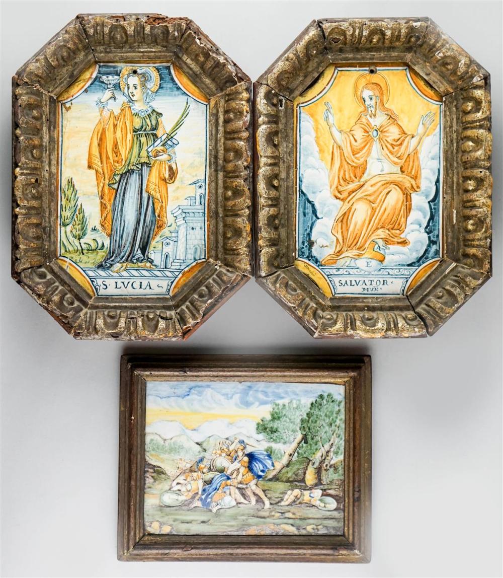 THREE FRAMED ITALIAN OR SPANISH 313a1c