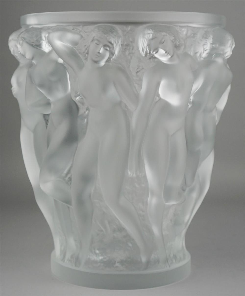 LALIQUE FROSTED GLASS 'BACCHANTES'