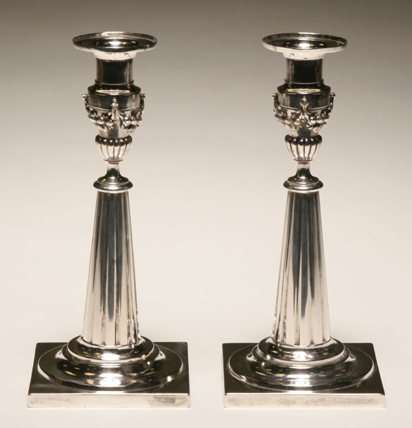 Pair of Augsburg 1743 German silver