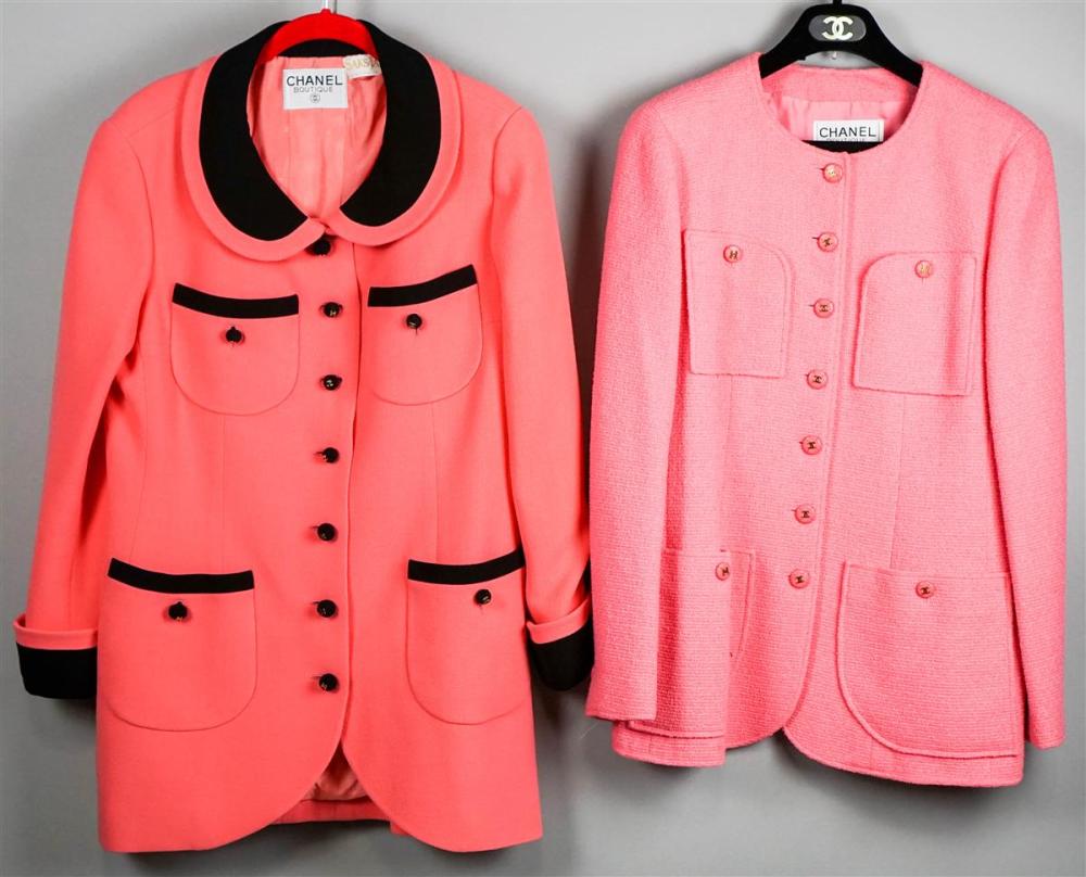 CHANEL BOUTIQUE CORAL JACKET AND 313aaf