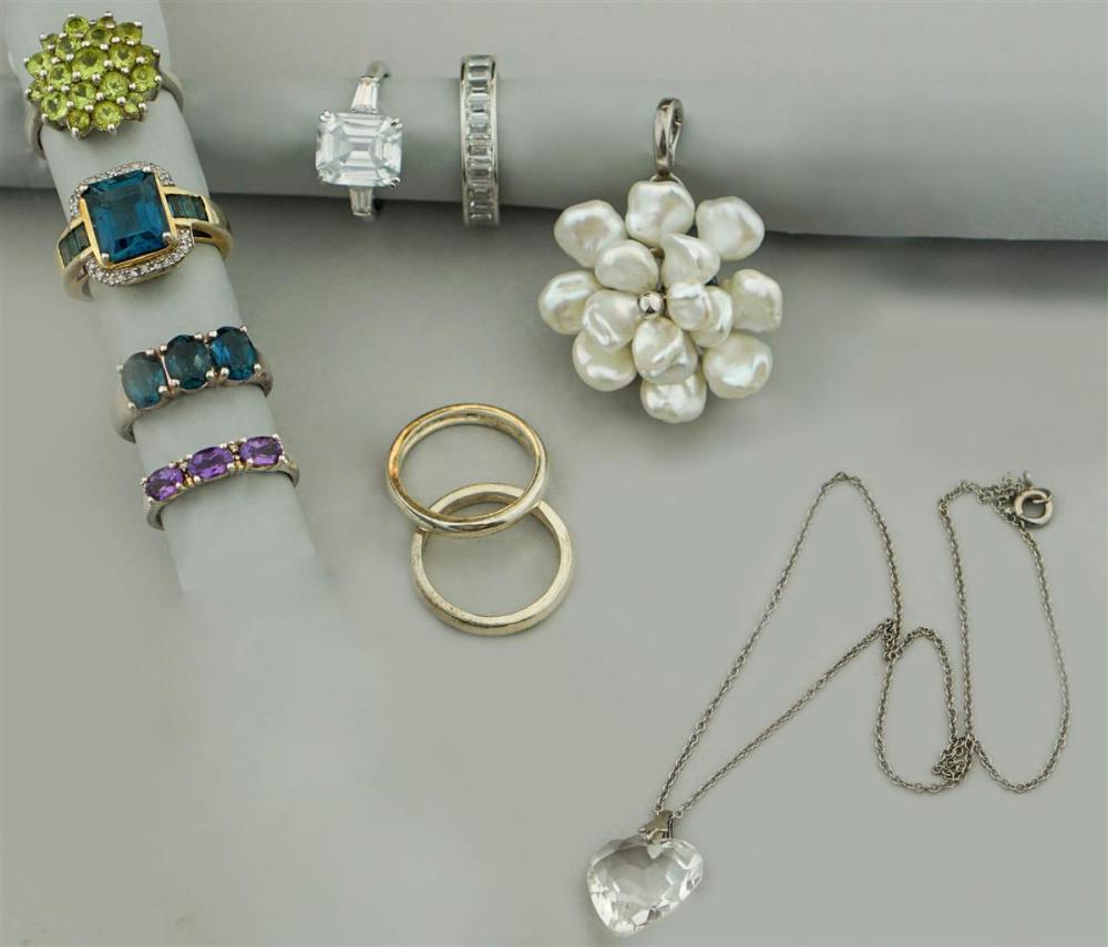 COLLECTION OF STERLING SILVER AND