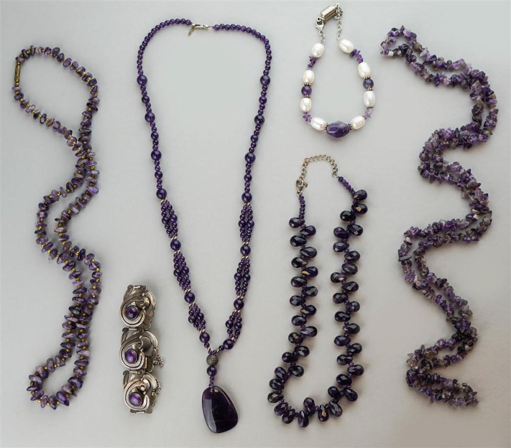 COLLECTION OF AMETHYST JEWELRYCOLLECTION