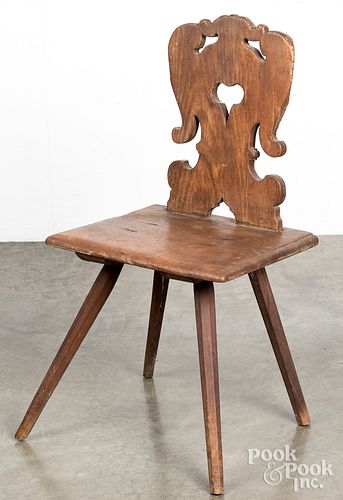 MORAVIAN SIDE CHAIR 18TH 19TH 313aeb