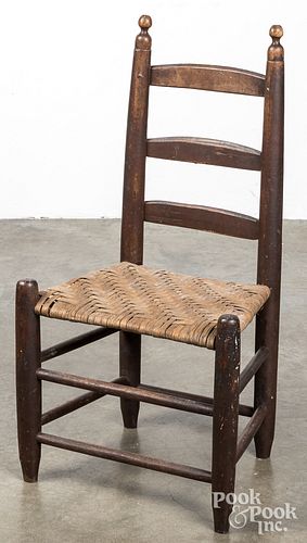 CHILD'S LADDERBACK CHAIR, EARLY