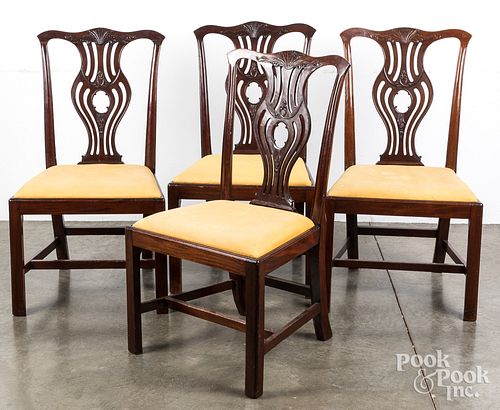 SET OF FOUR GEORGE III MAHOGANY 313ae6