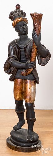 COMPOSITION BLACKAMOOR FIGURE,