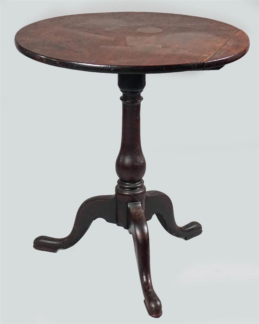 GEORGIAN WALNUT TILT TOP TABLEGEORGIAN