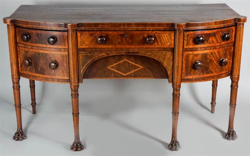 REGENCY INLAID MAHOGANY SIDEBOARDREGENCY 313b7f