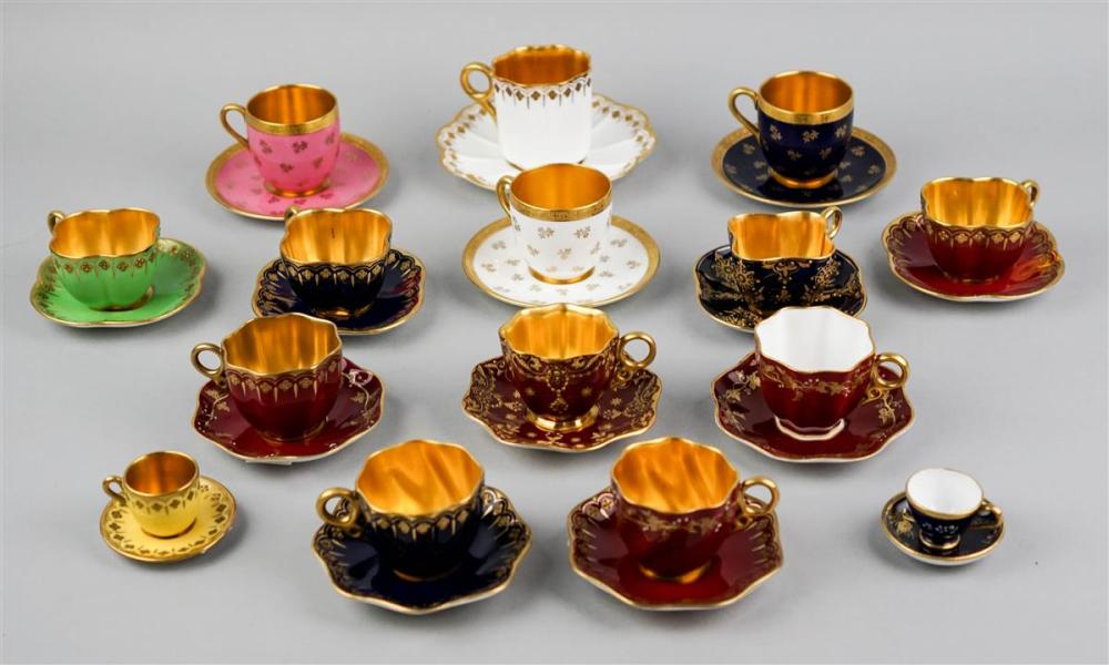 GROUP OF FOURTEEN COALPORT GILT 313b9f