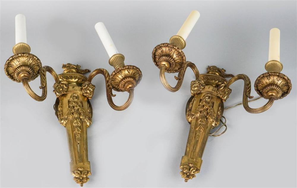 PAIR OF TWO-LIGHT NEOCLASSICAL