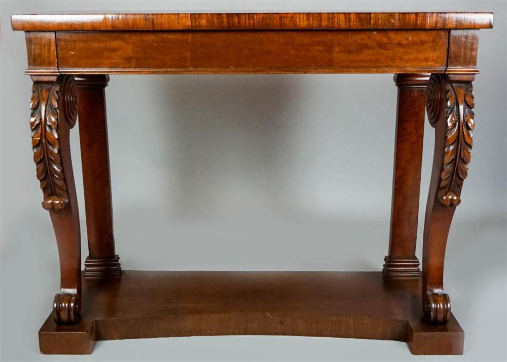 EMPIRE MAHOGANY CONSOLE TABLE,