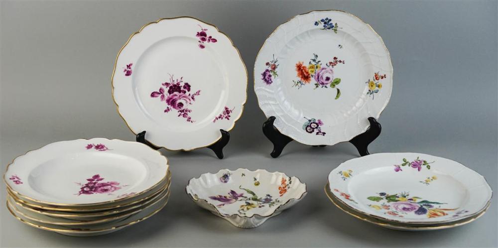 GROUP OF MEISSEN TABLE ARTICLES,