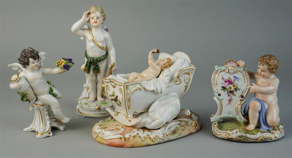 GROUP OF FOUR MEISSEN FIGURESGROUP 313c5d