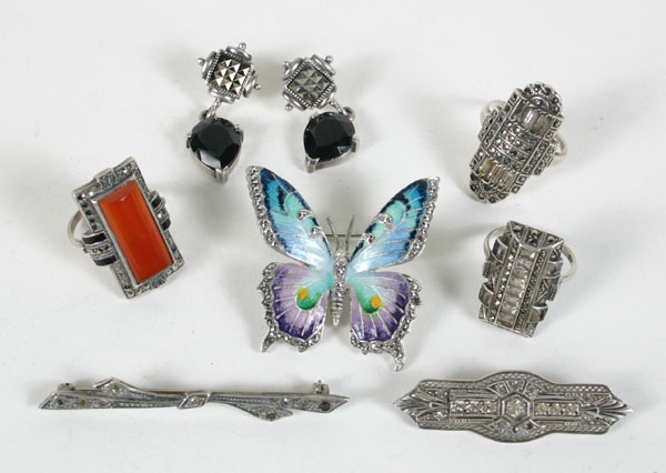 Various German and Art Deco sterling