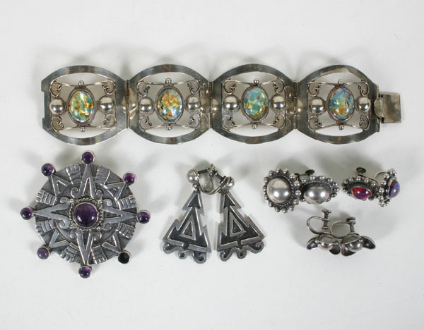 Mexican sterling silver jewelry assortment