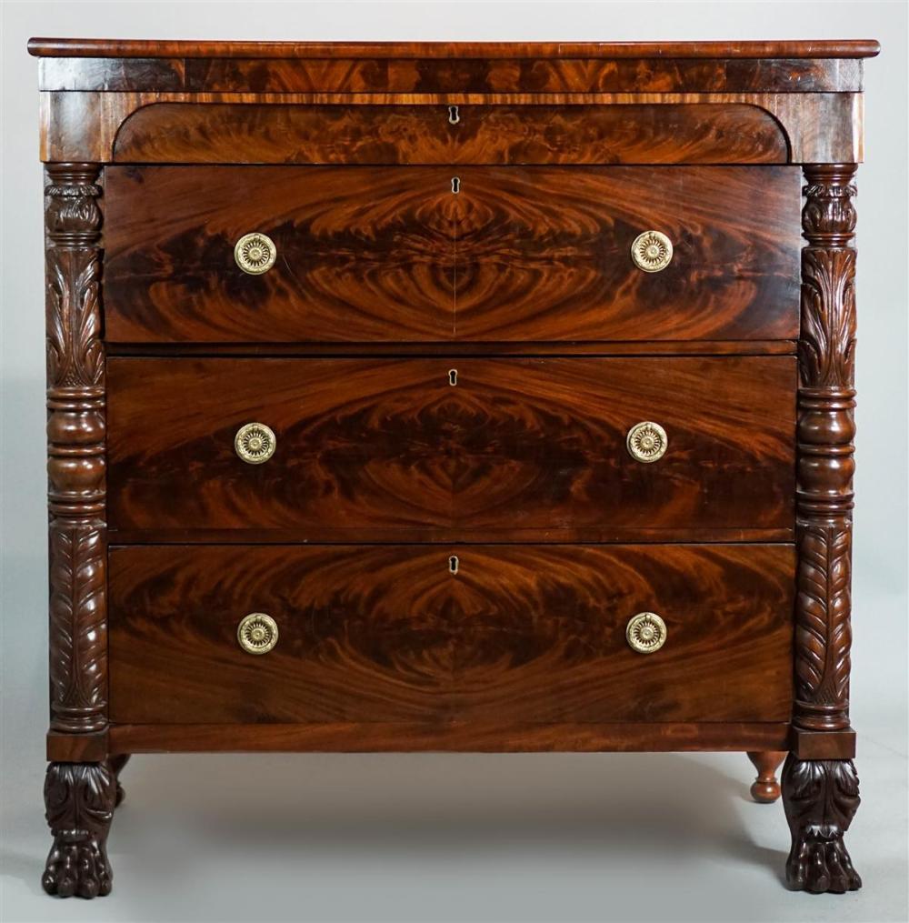 AMERICAN EARLY EMPIRE FLAME MAHOGANY