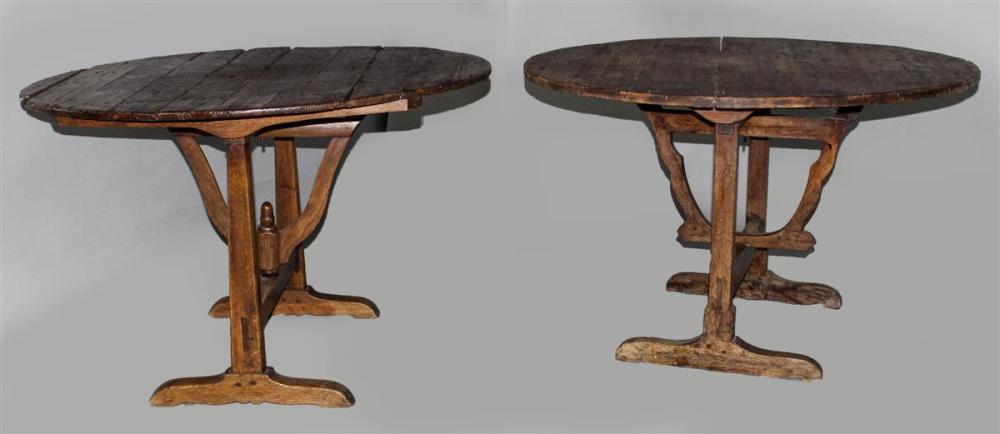 PAIR OF PROVINCIAL OAK AND PINE