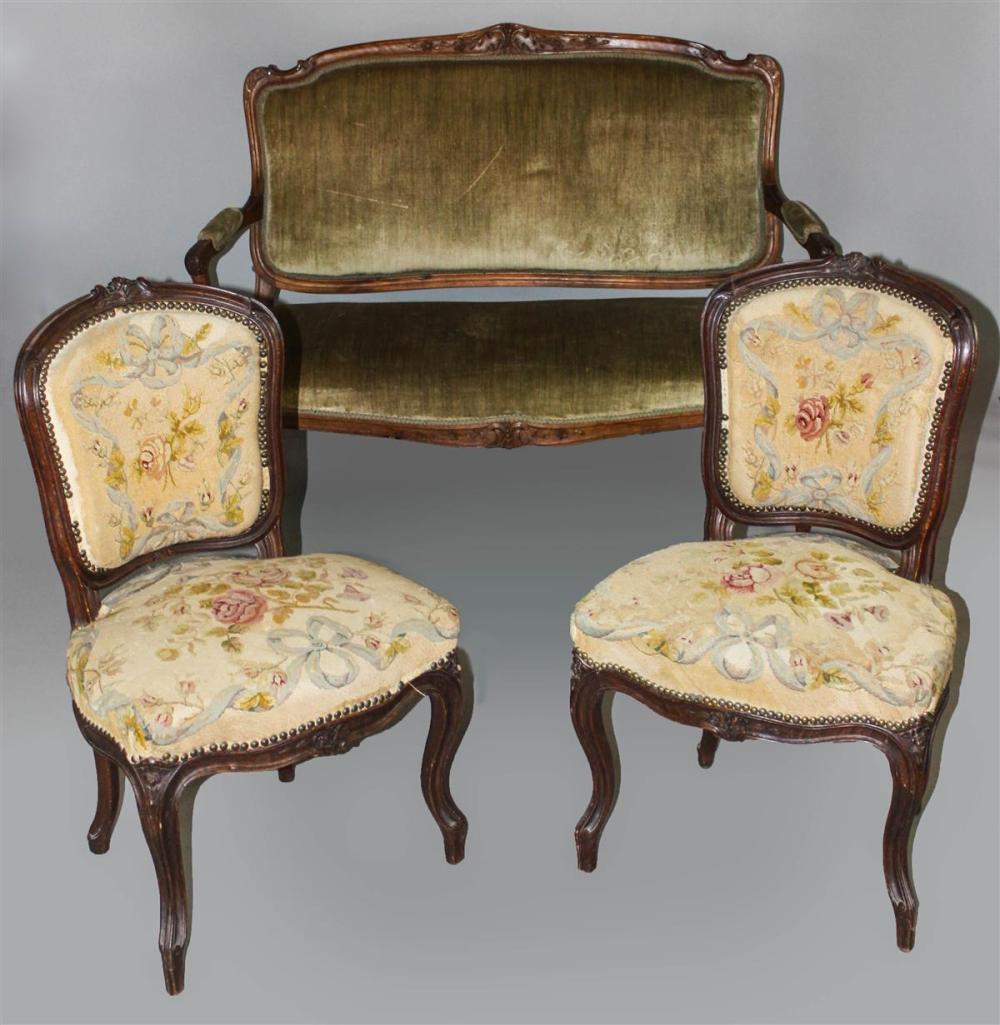 PAIR OF LOUIS XV CARVED BEECHWOOD 313cf8