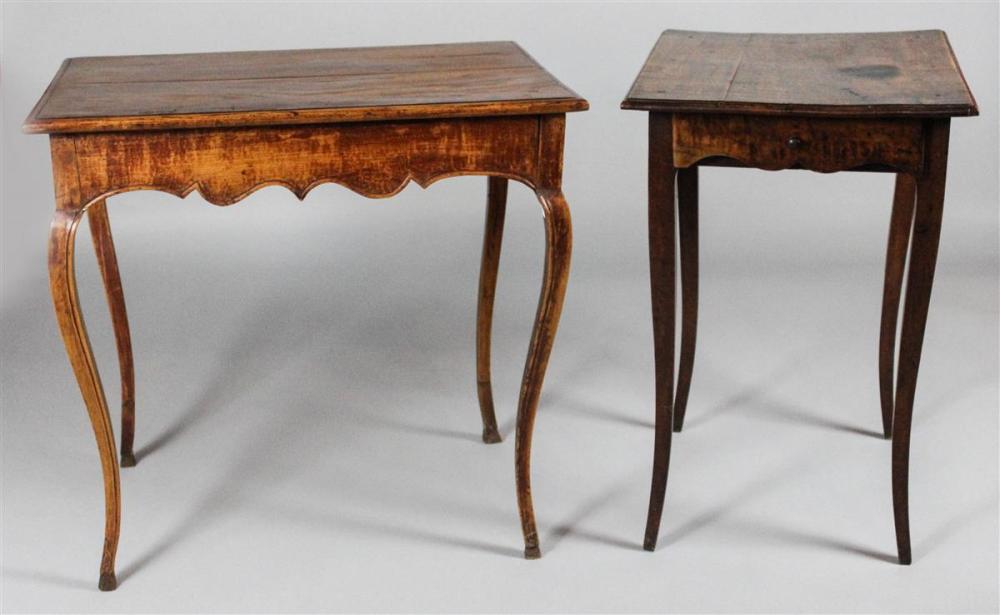 TWO SMALL LOUIS XV STYLE ELMWOOD 313d07