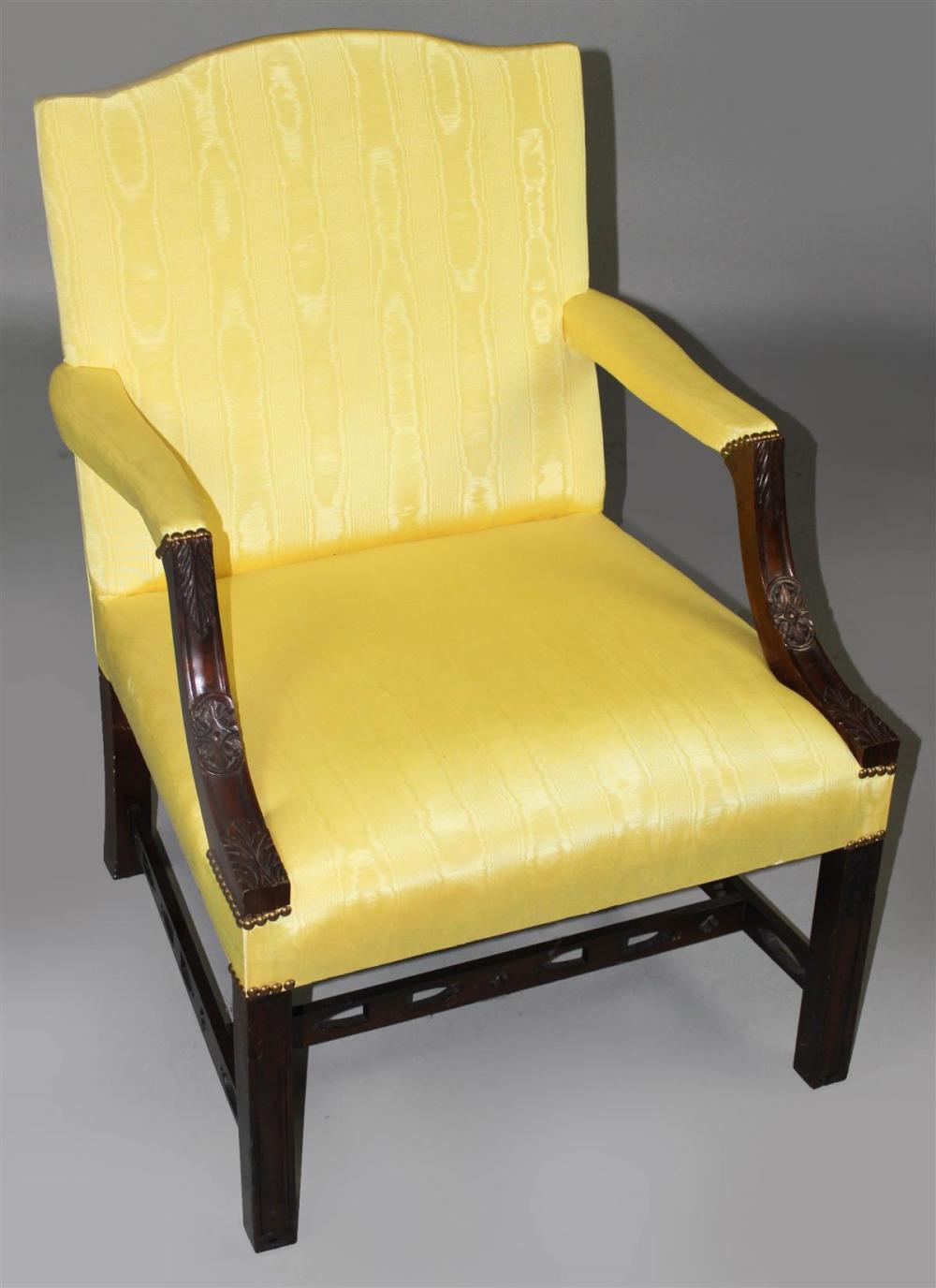 GEORGE III STYLE LIBRARY CHAIR 313d0a